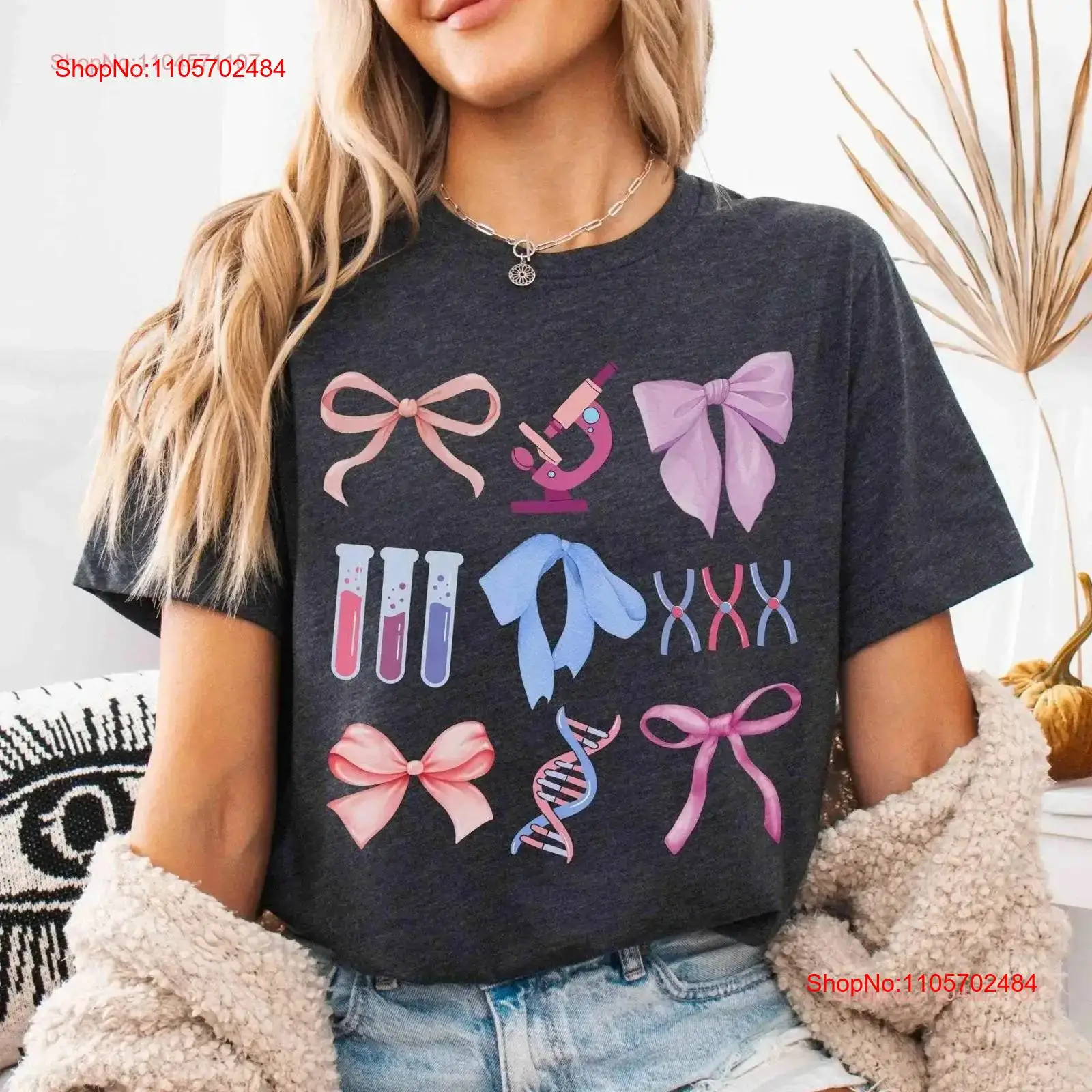 Medical Lab Microbiology - 分子生物学Tシャツ クリスマスコケット 科学教師 微生物学 医療技術者 遺伝学
