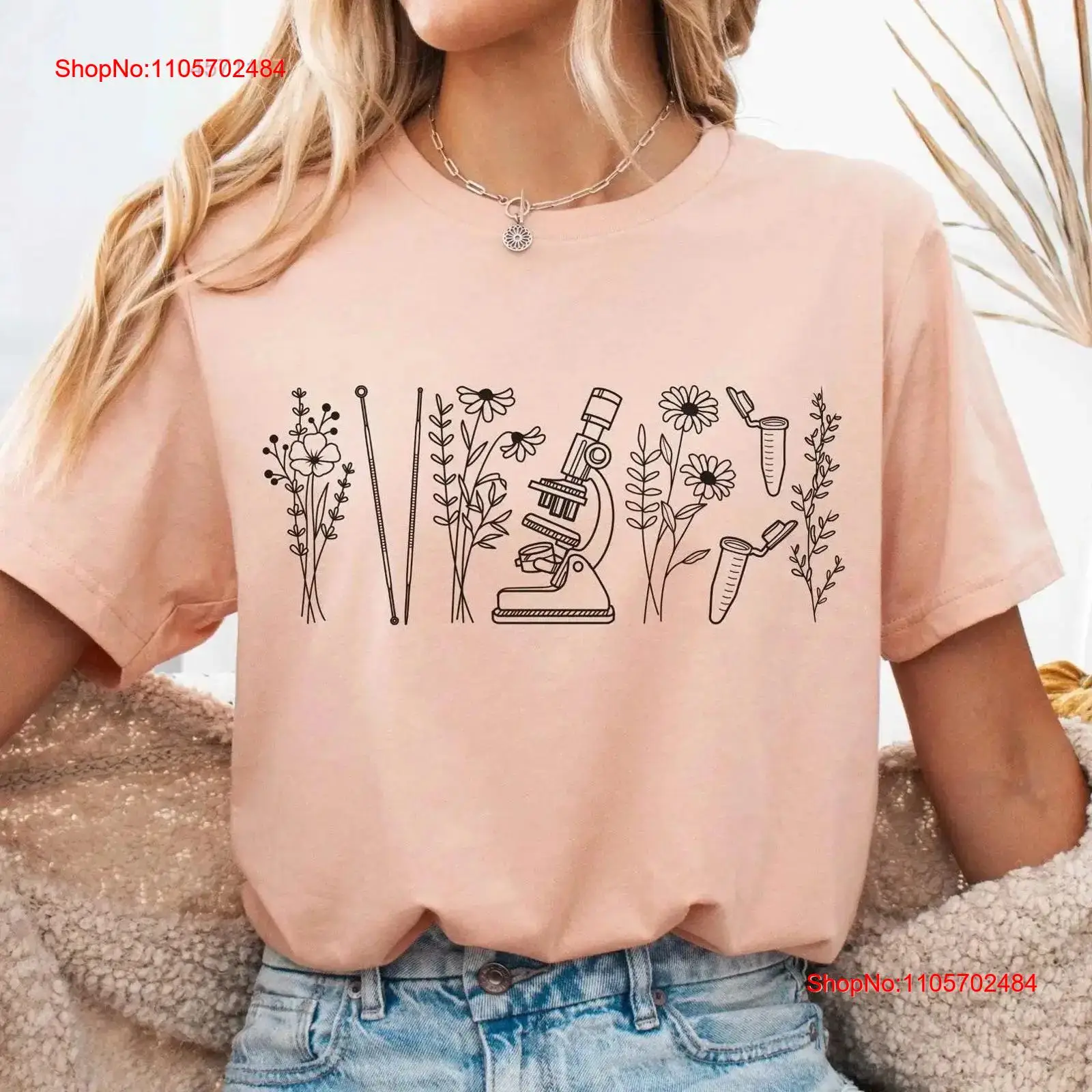 Medical Lab Microbiology - 微生物学Tシャツ 生物学教師 顕微鏡 医療技術者 病理学研究者 女性向け