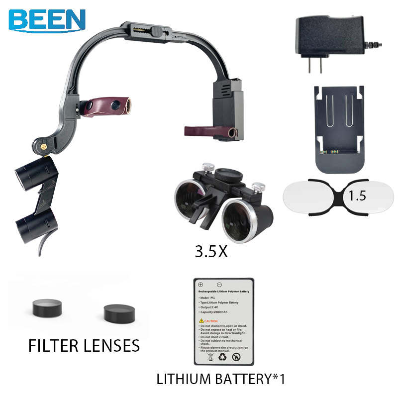 LEDライト付き歯科用ライト,2.5x3.5x,プロの機器用 - Medical Lab Technology のレビューと価格